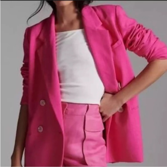 NWT Anthropologie Maeve Double-Breasted Blazer - Picture 3 of 6